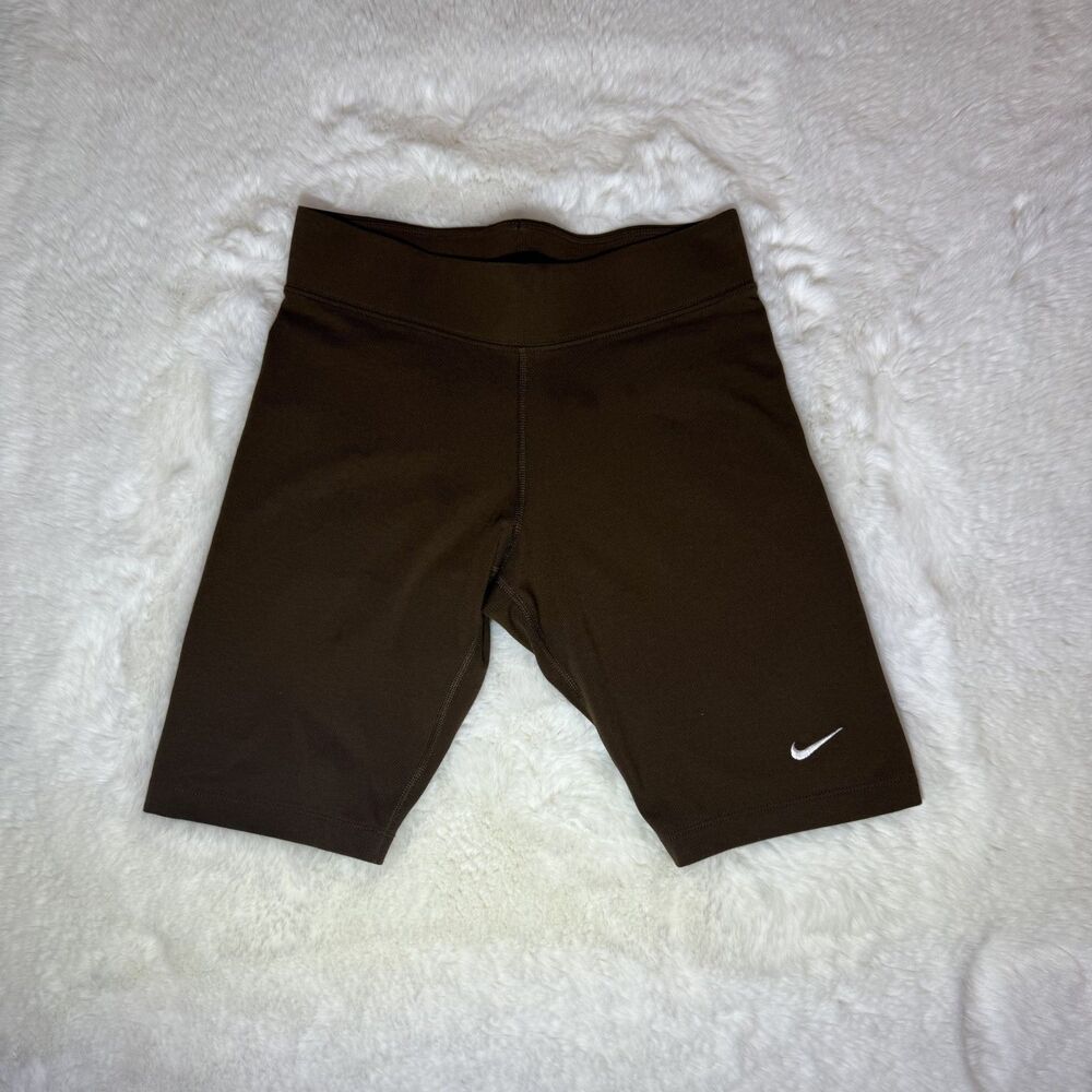 Nike Brown Biker Shorts Women’s Small Stretch Activewear